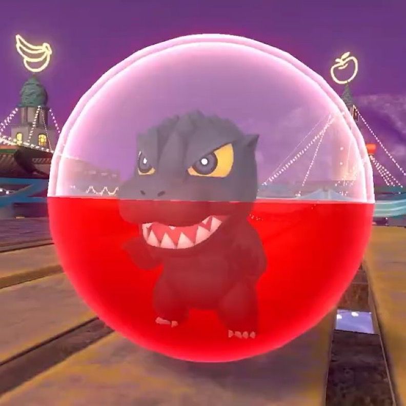 The King of Monsters, trapped in his spherical prison.