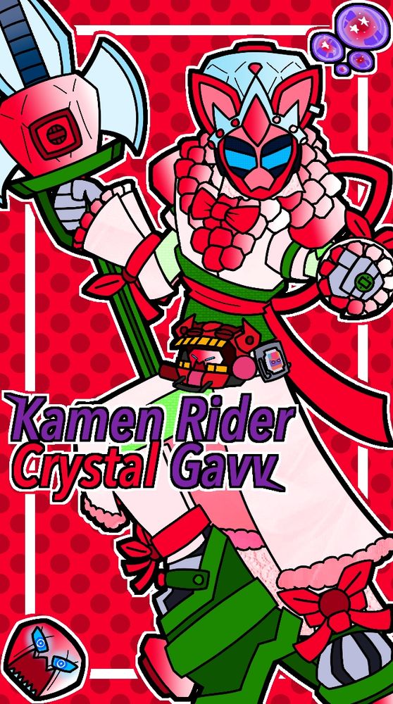 Kamen Rider Crystal Gavv.    Obviously been a few days seen I finished the drawing, and... Yeah I still really don't like it