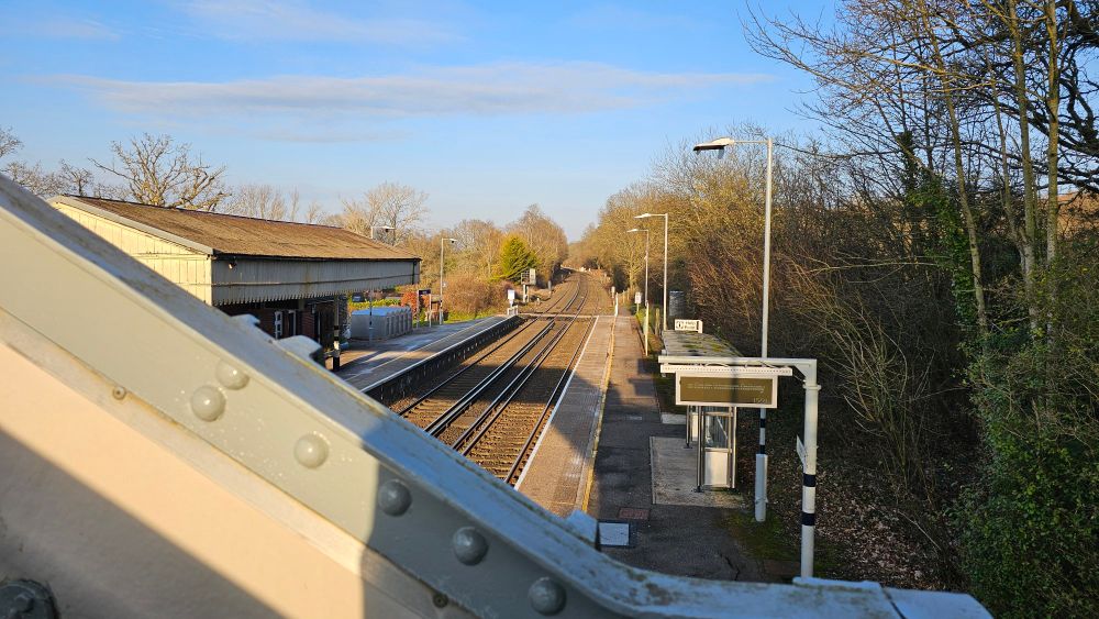 Bentley station viewed from the footbridge