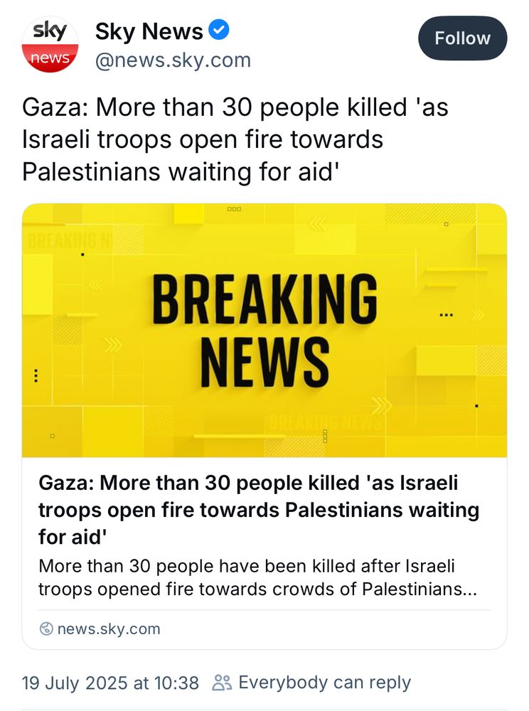 Israel troops kill more than 30 people as they open fire on Palestinians waiting for aid.
