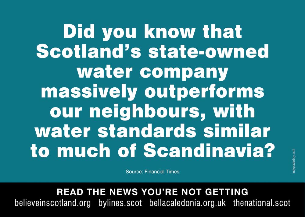 Poster bearing the text quoted in the post, along with links to alternative news sources.