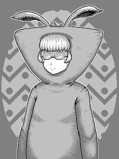 Void Stranger C** cosplaying what appears to be a carrot.
