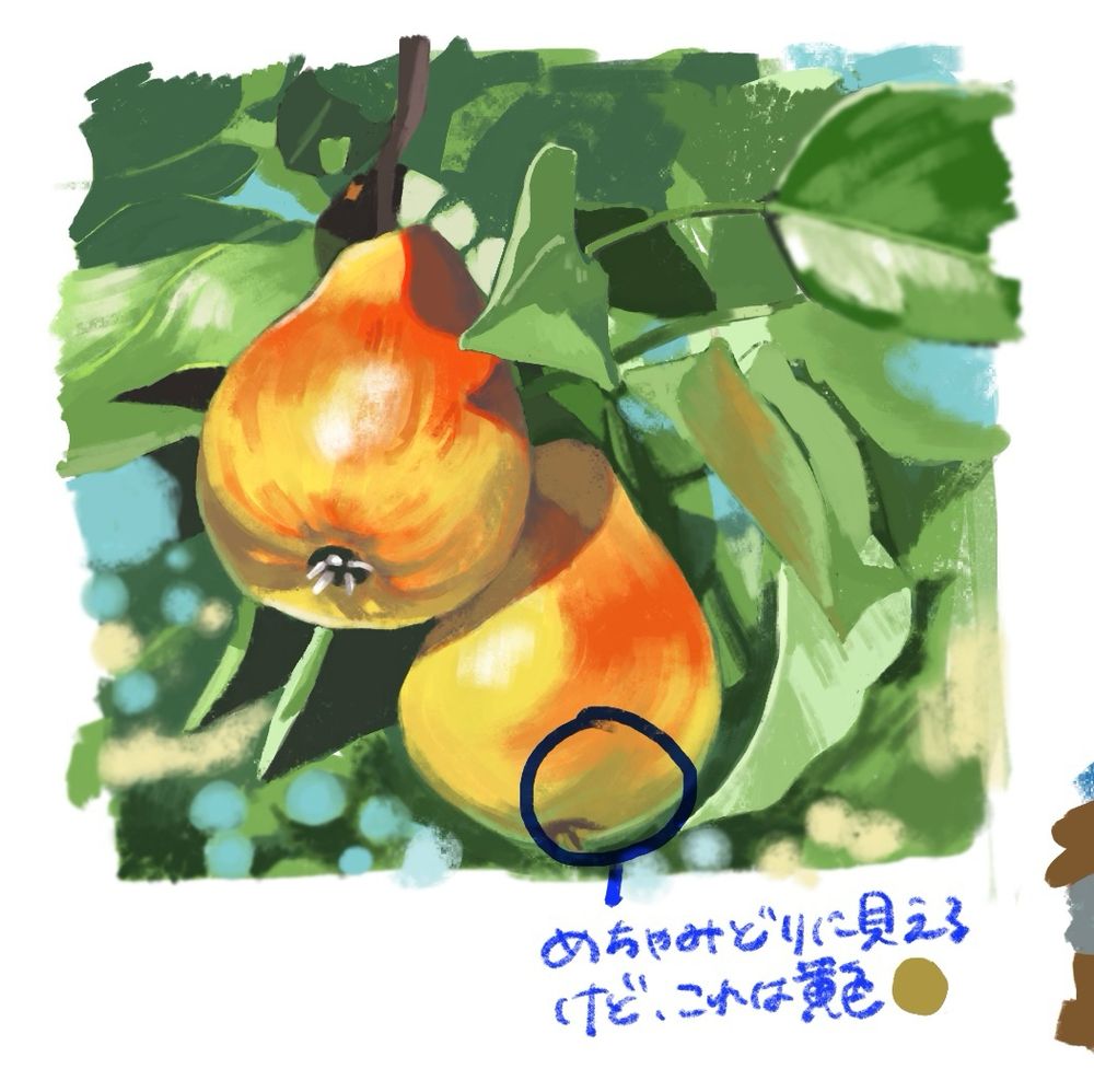 影の色は影の色よりも色相は紫に近づく云々カンヌン