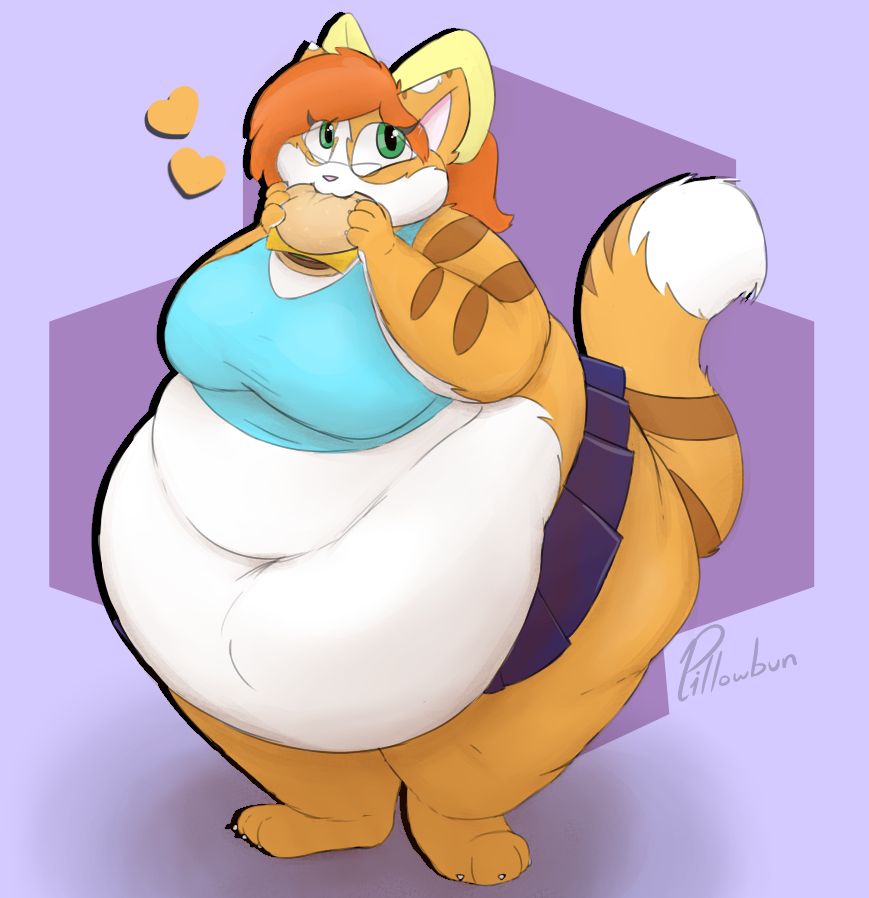 Clementine (Clem) eating a burger, incredible.