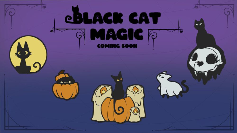 Get Ready for Black Cat Magic enamel pins