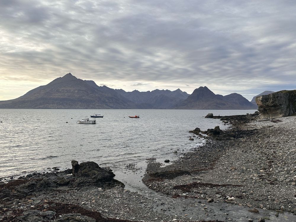 Cuillin Hills, the view from our field site on the Isle of Skye.