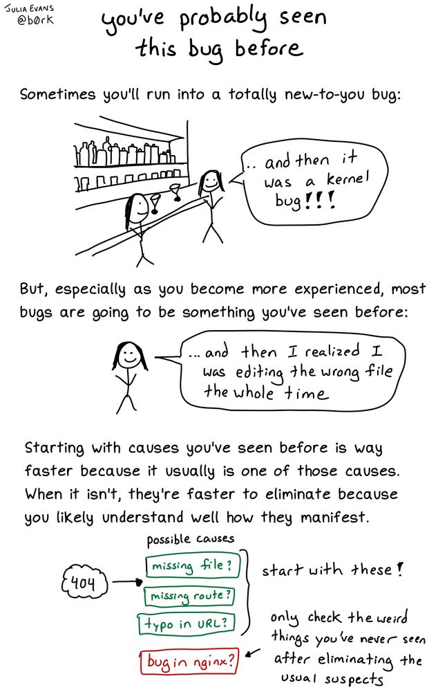 A comic about programming. A transcript may be available at the link in the post.