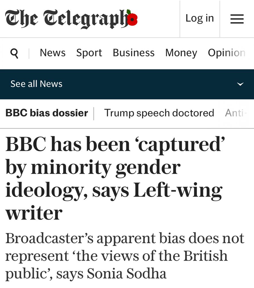 BBC has been 'captured' by minority gender ideology, says Left-wing writer
Broadcaster's apparent bias does not represent 'the views of the British public', says Sonia Sodha