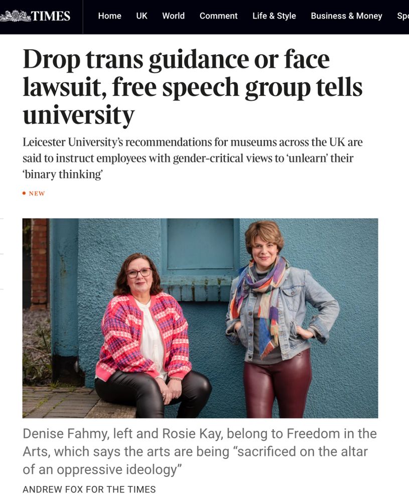 Denise Fahmy & Rosie Kay - a pair of ‘gender critical’ transphobic obsessives in gross stretchy plastic trousers that make their legs look like over-stuffed sausages!