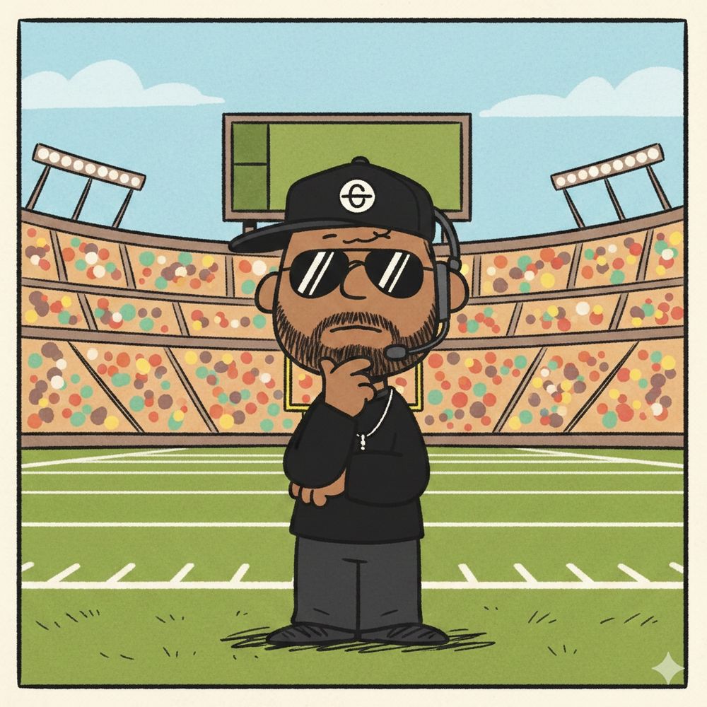 Peanuts version of Mike Tomlin, the great Steelers football coach 
