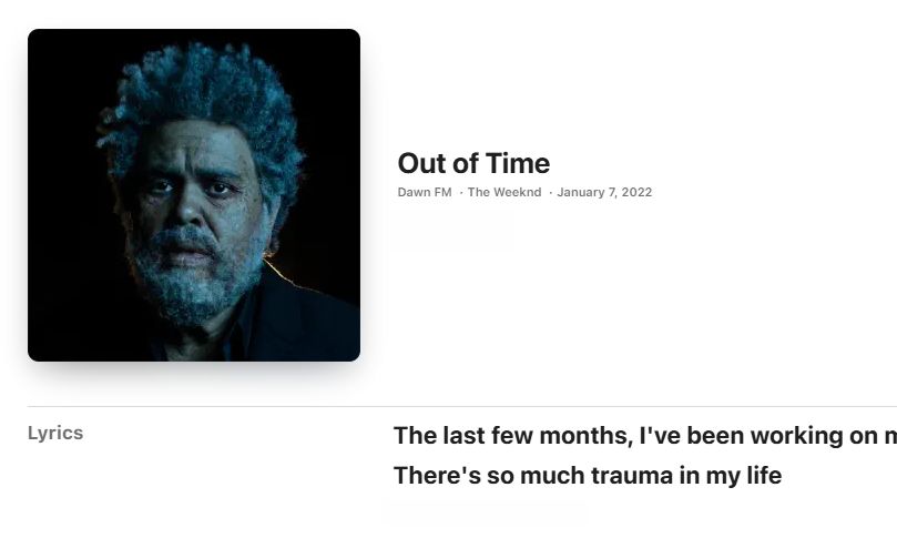 The Weeknd - Out of Time