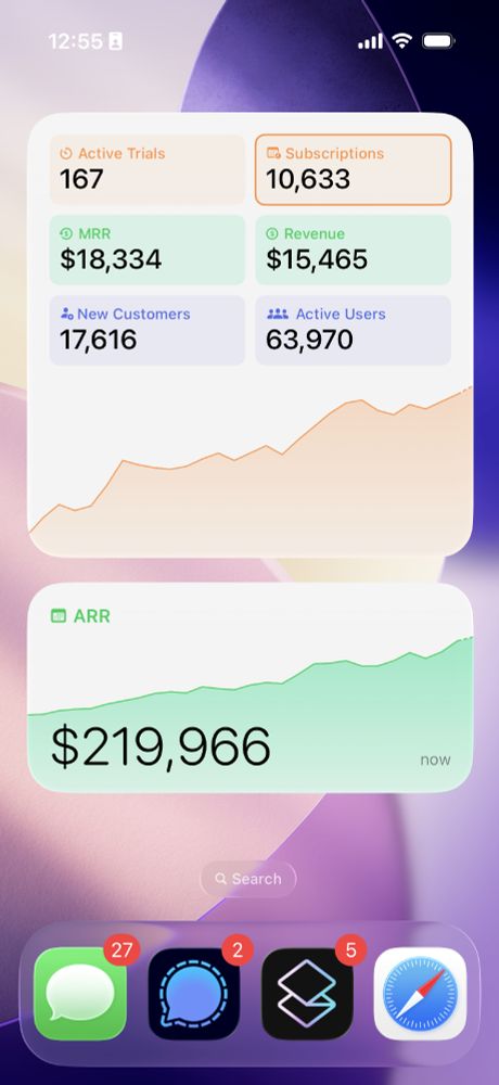 RevenueCat v1.5 Home screen widgets