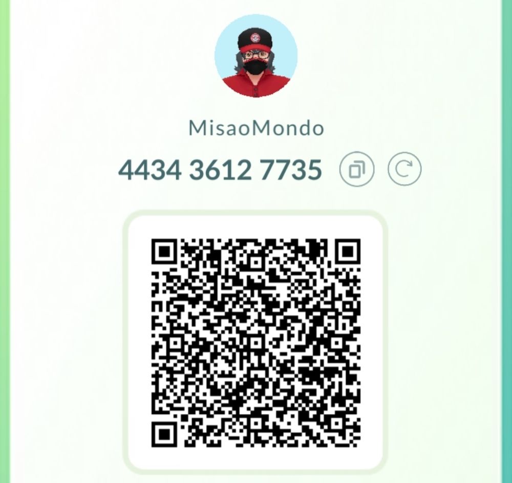 MisaoMondo Friend QR Code in Pokémon GO