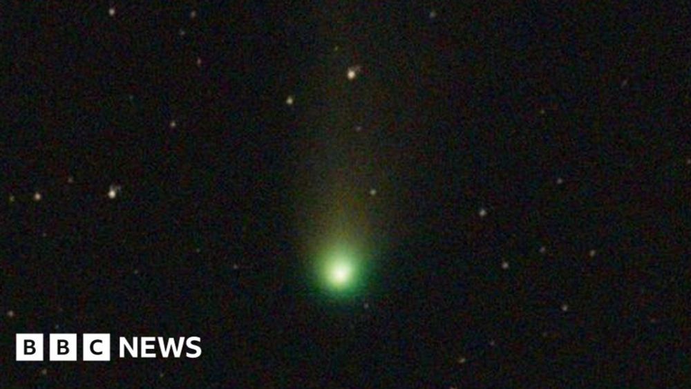 'Once in a lifetime' comet spotted from Derbyshire garage roof