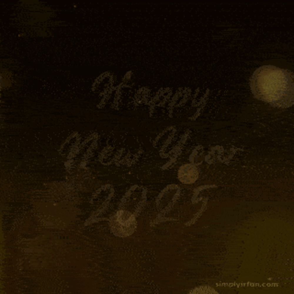 a black background with the words " happy new year 2025 " on it