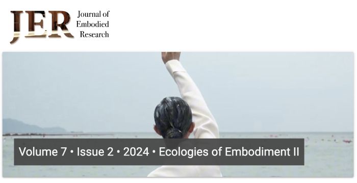 Screenshot of the journal's homepage featuring the cover picture of the latest issue and the journal's logo