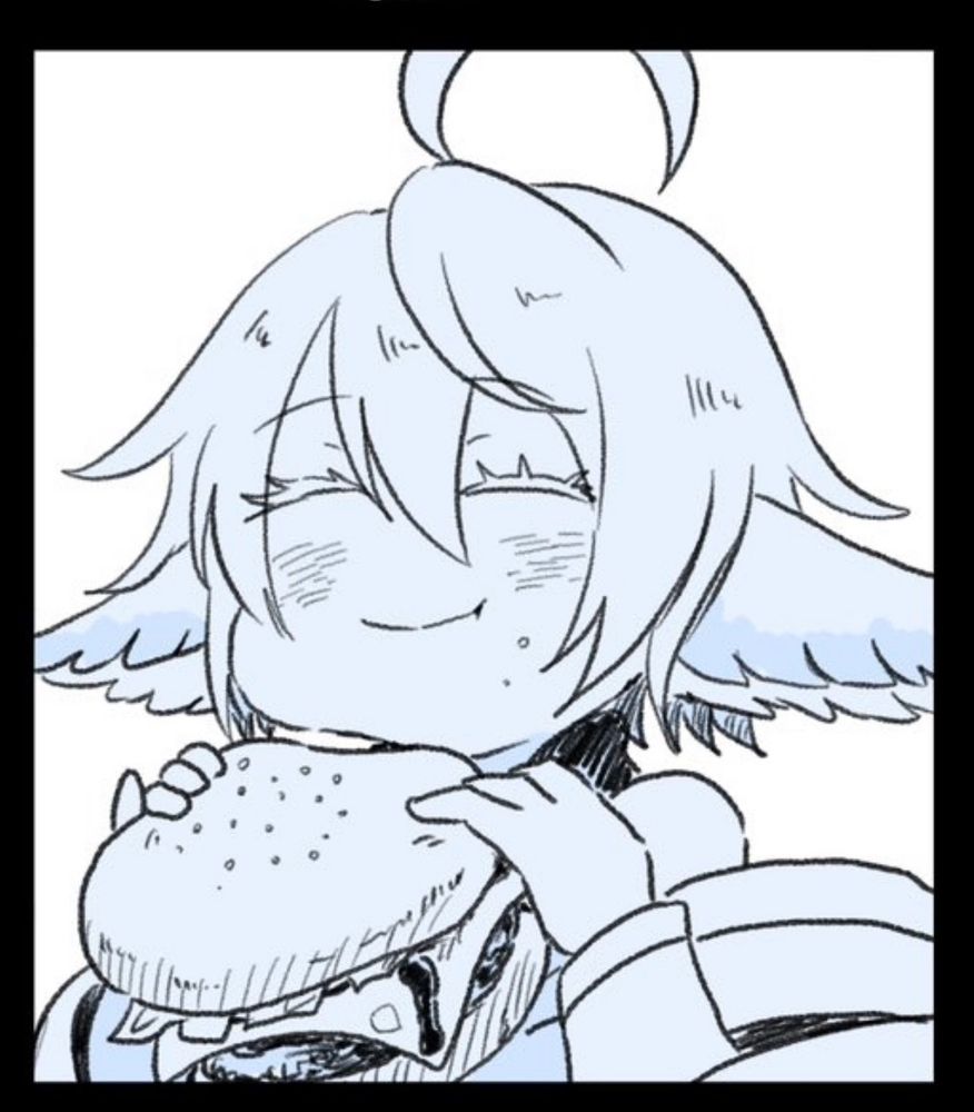 ハンバーガー食べるワム