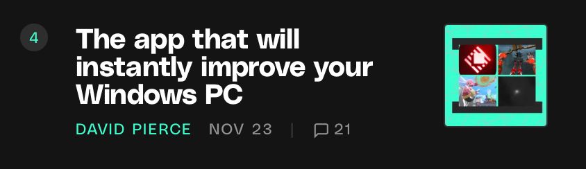 The app that will instantly improve your
Windows PC