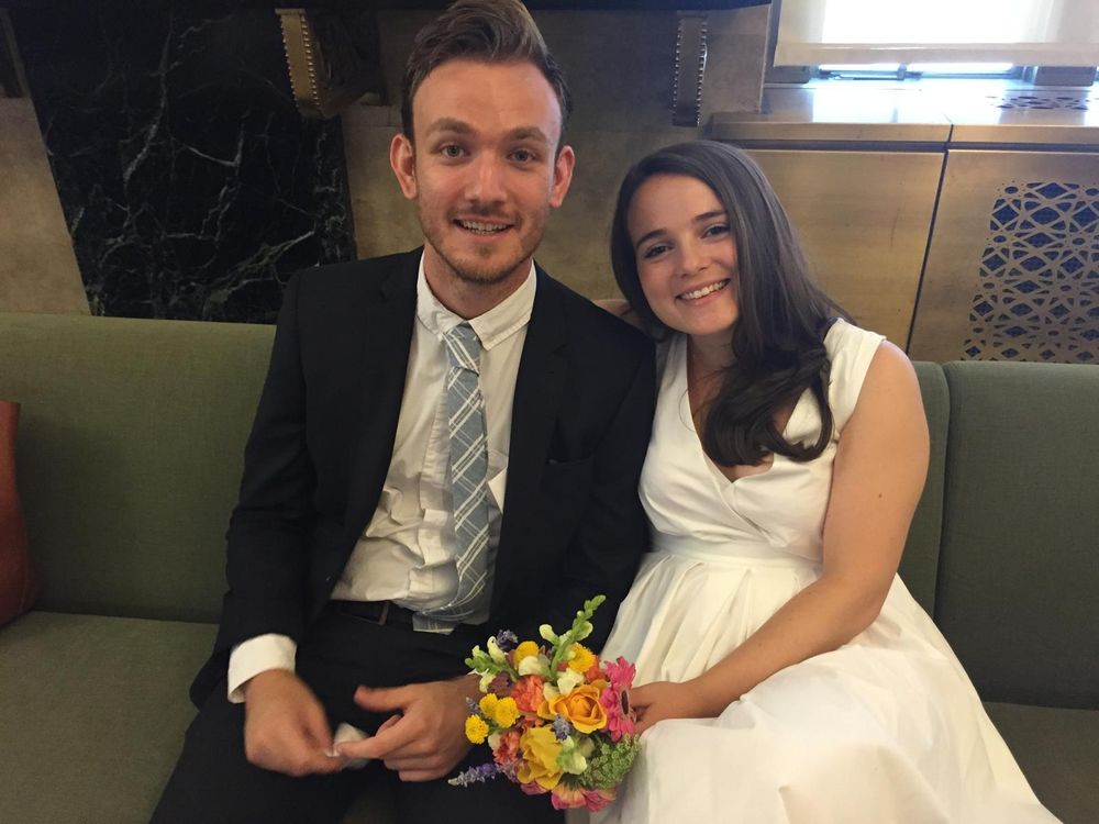 My wife and I on our wedding day.