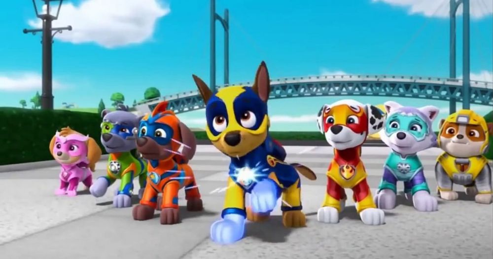 Paw Patrol: Mighty Pups: Cartoon canines in fascistic mission