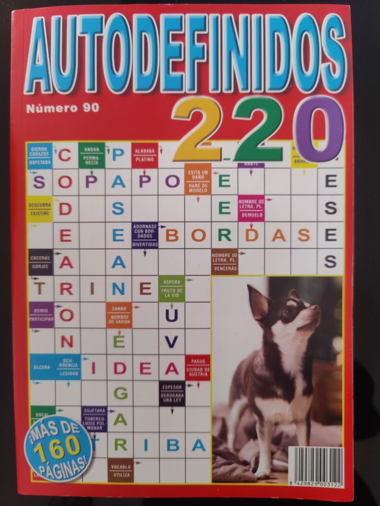 Portada de una libreta de autodefinidos