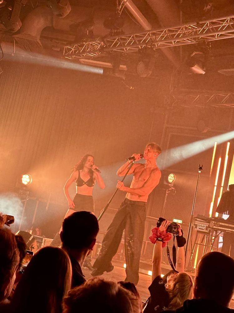 Confidence Man on stage.