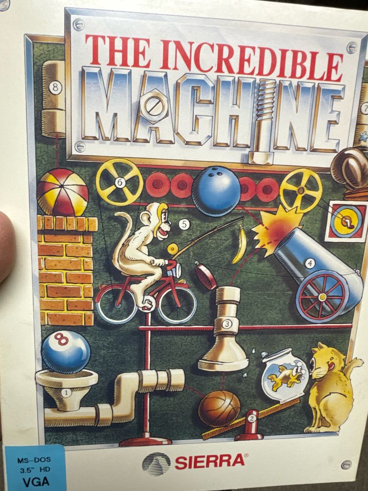 Photo of Sierra Incredible Machine software box