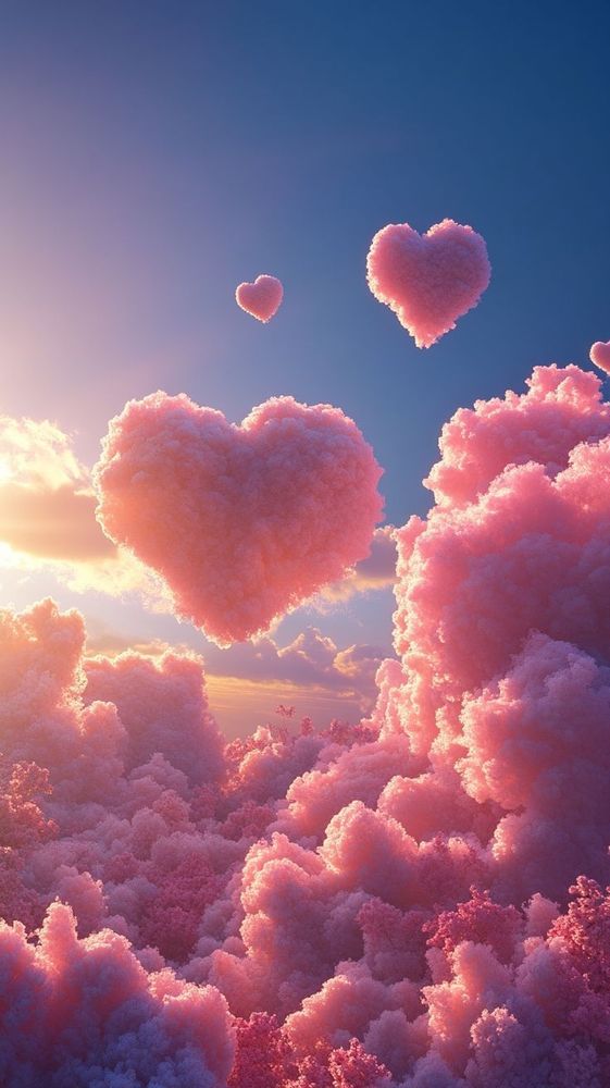 Nuages formant un coeur