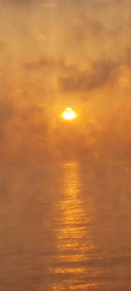 Lever de soleil orange
