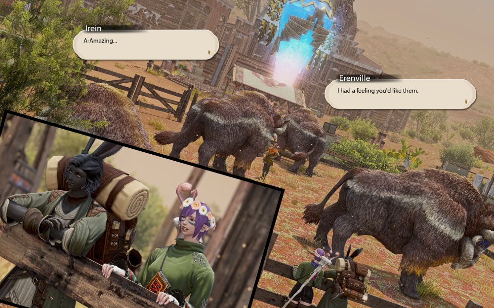 Erenville and Irein watch a herd of Rroneek while traveling through Shaaloani.

Irein: A-Amazing
Erenville: I had a feeling you'd like them.