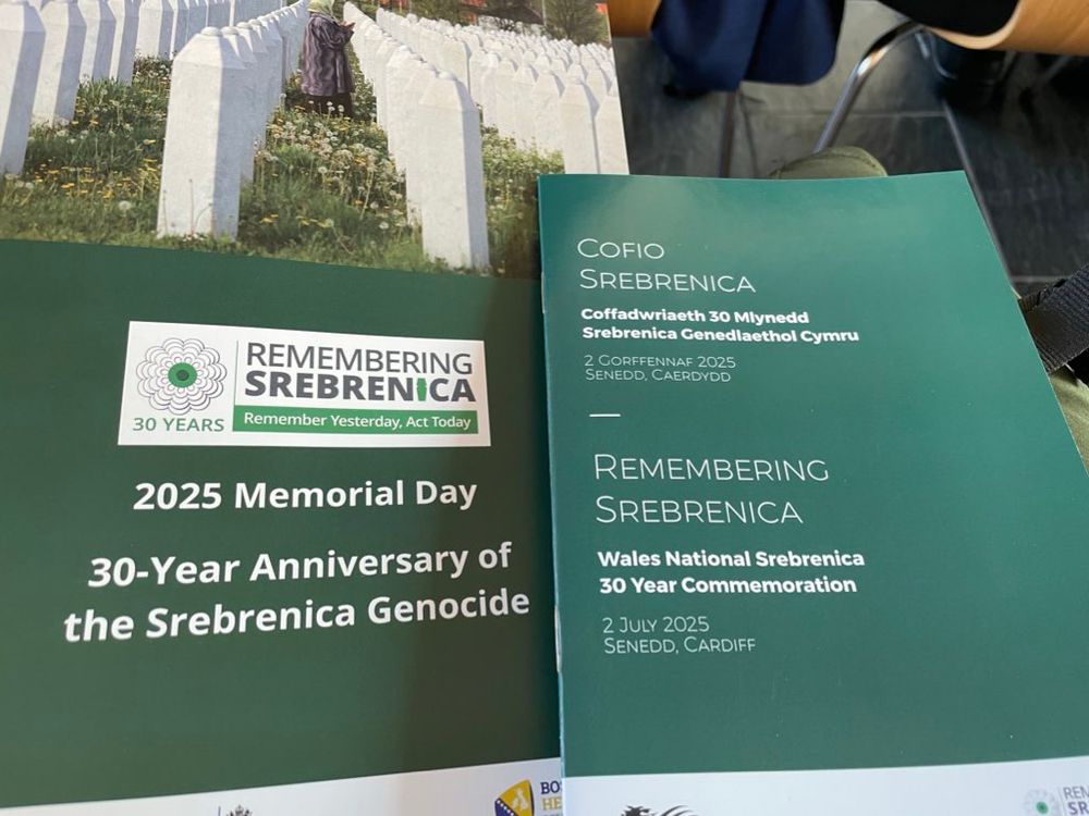 A booklet and a programme to mark the 30th anniversary of the Srebrenica Genocide