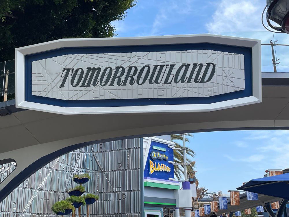 1960s entrance to tomorrowland in disneyland 
