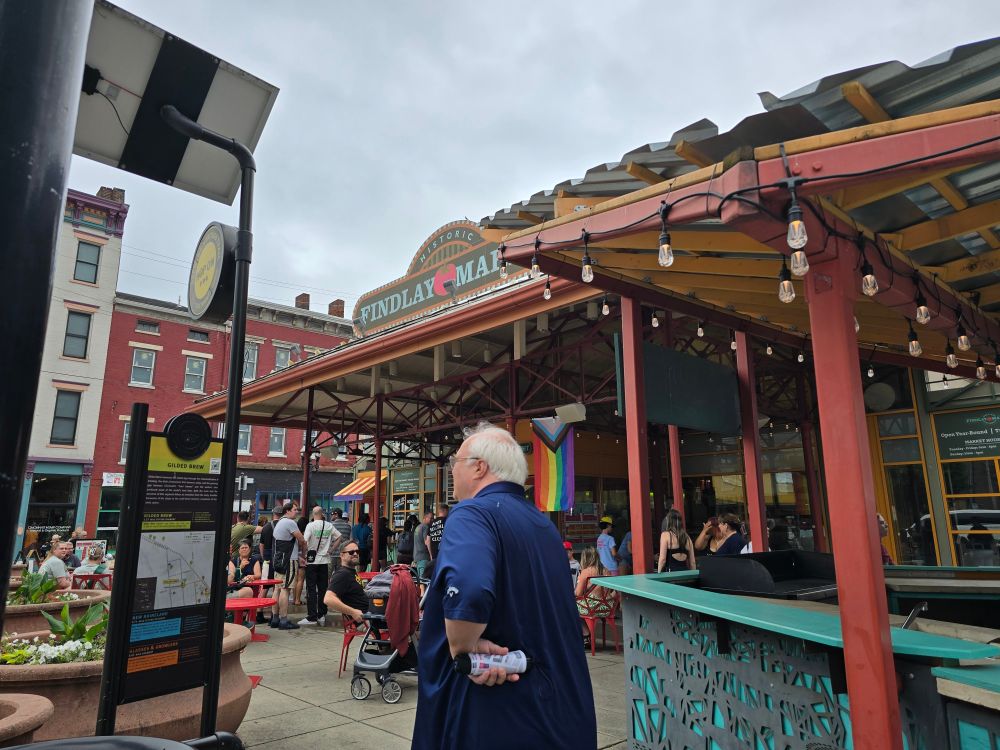 Findlay market exterior with beer trail guide