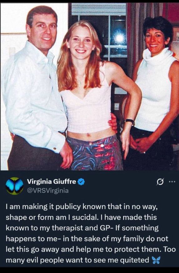 her social media post where she makes it publicly known that is not suicidal... in case anything happens to her.