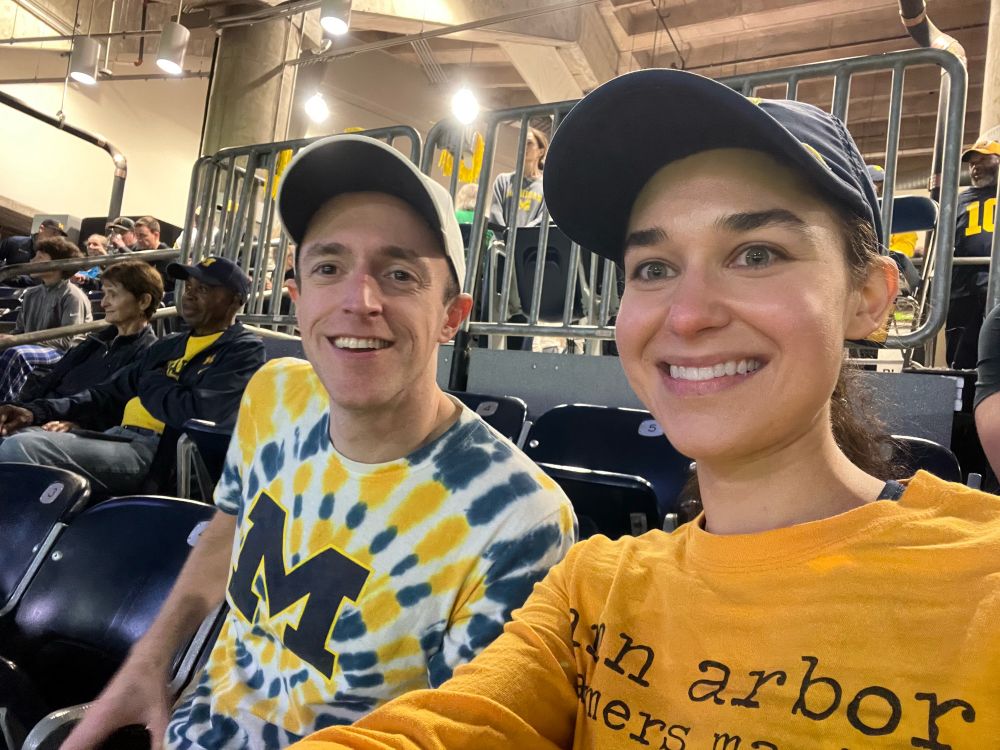 two dummies at the College Football Championship game