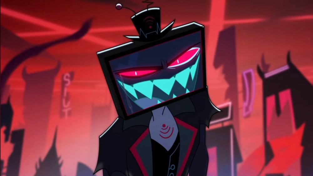 Vox crying as he looks at Alastor saying “As long as I wipe that smile off Alastor’s fucking face I don’t care what happens”