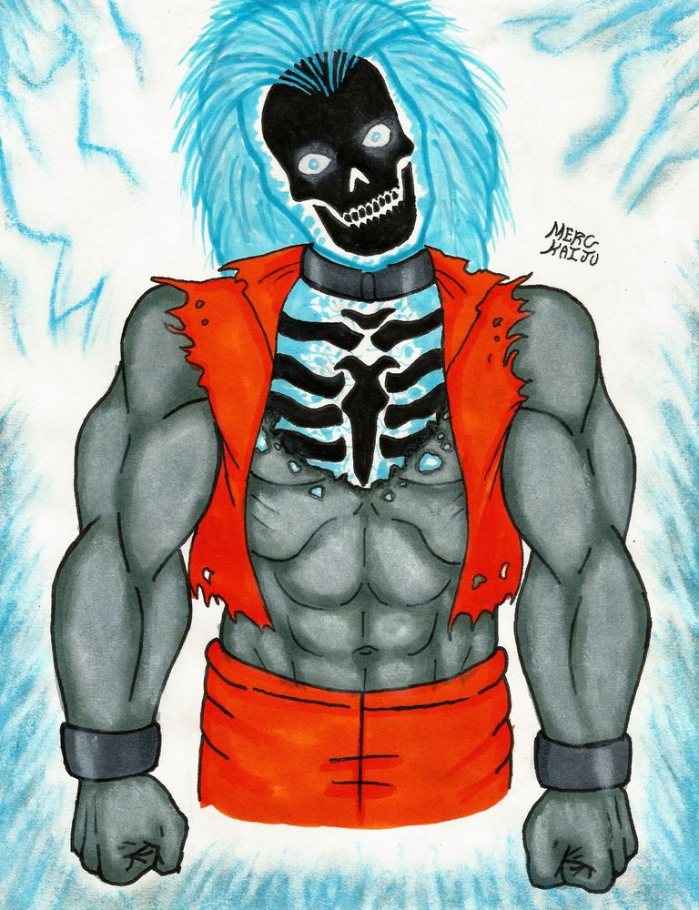 Fan art of my friend Heartist's original character, Lightning Rider.