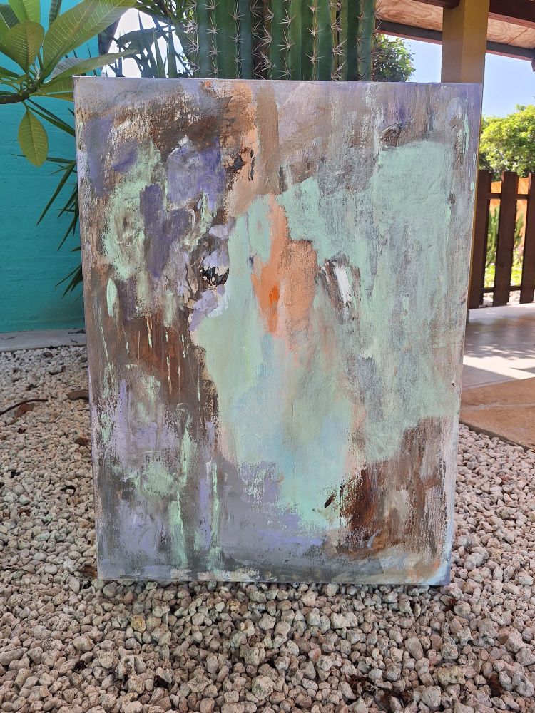 Acrylic abstract painting called 