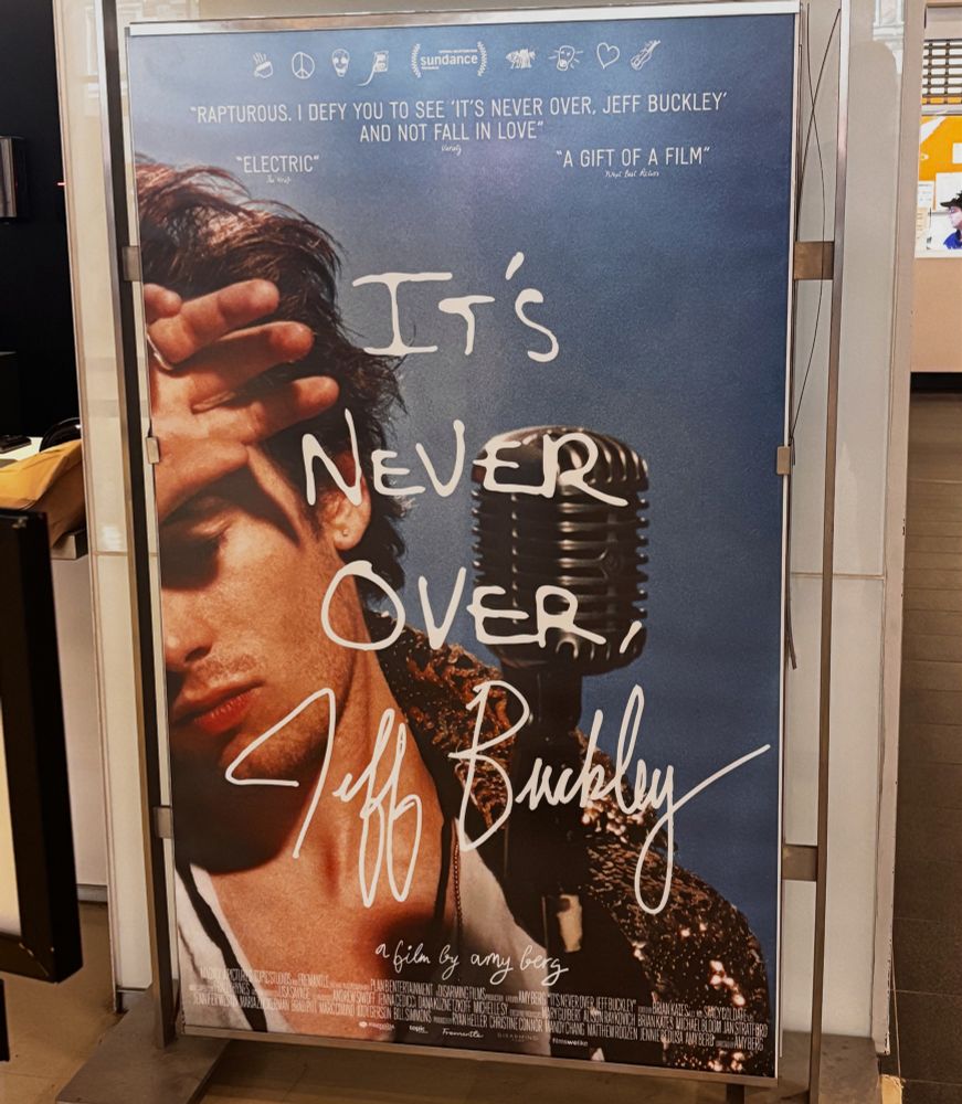 Photo of movie poster for “It’s Never Over, Jeff Buckley”