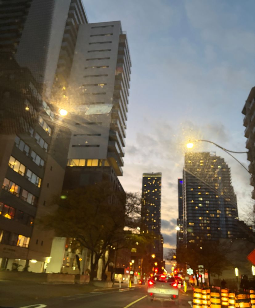 Early night in downtown Toronto 