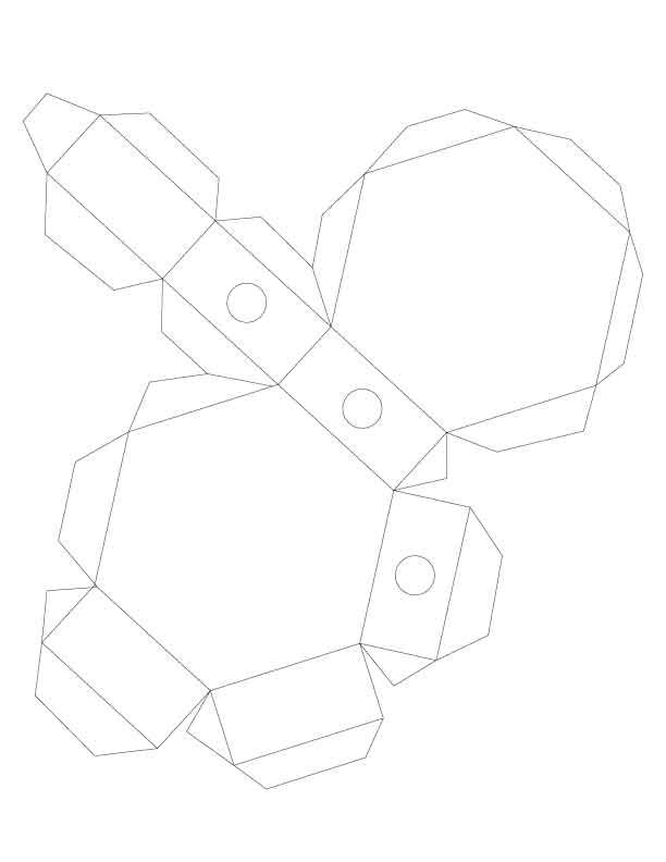 a net of a hexagon 