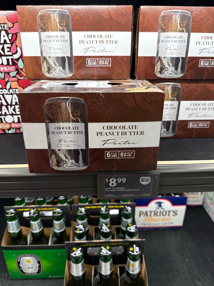 Chocolate Peanut Butter porter from Aldi 