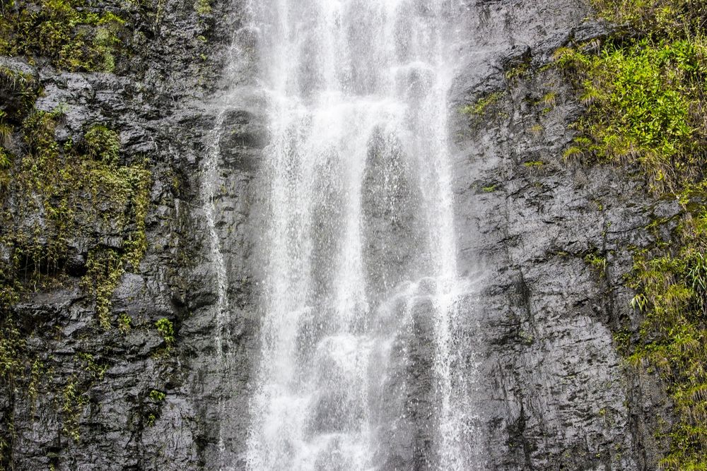 Waterfall on Oahu, Hawaii
