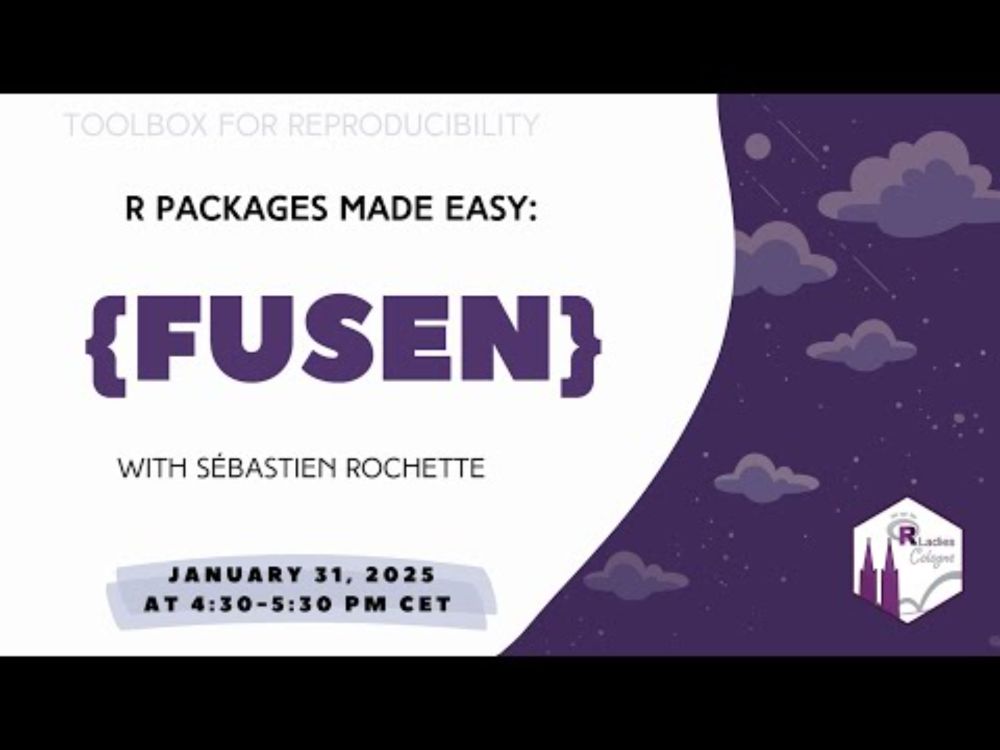 R-Ladies Cologne (English) - R packages made easy: introducing {fusen} - Sébastien Rochette