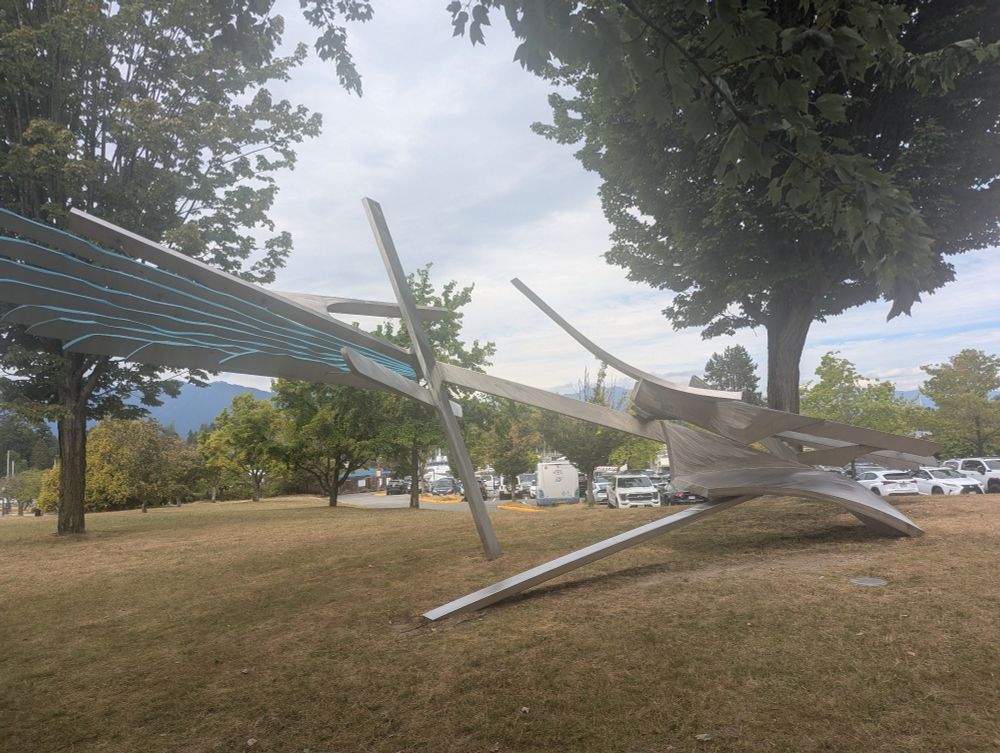 Picture of an art piece in Stanley Park.