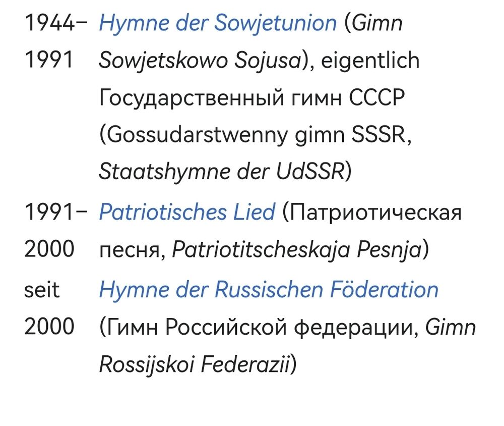 National anthem of Russia.