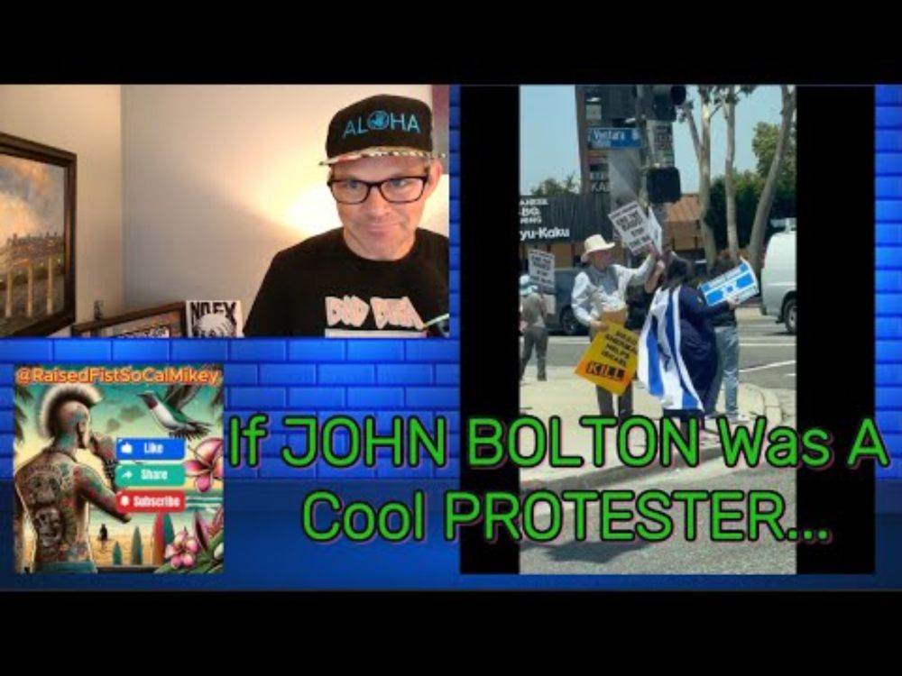 Is JOHN BOLTON Protesting ZIONISM?!?
