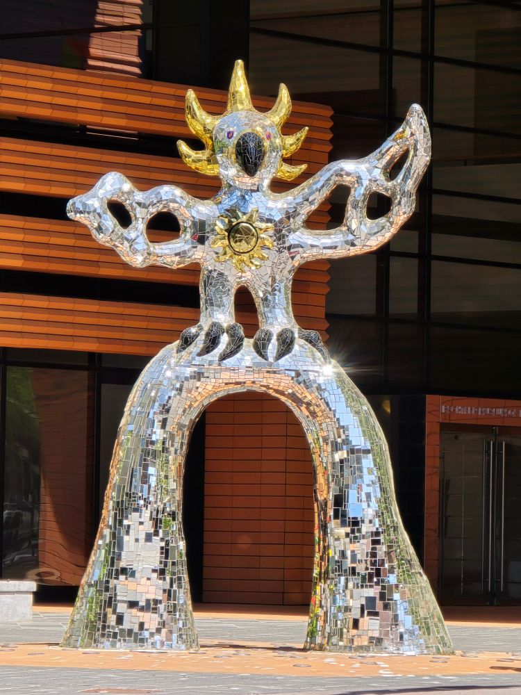 The firebird sculpture aka the disco chicken