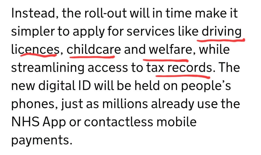 Instead, the roll-out will in time make it simpler to apply for services like driving licences, childcare and welfare, while streamlining access to tax records.