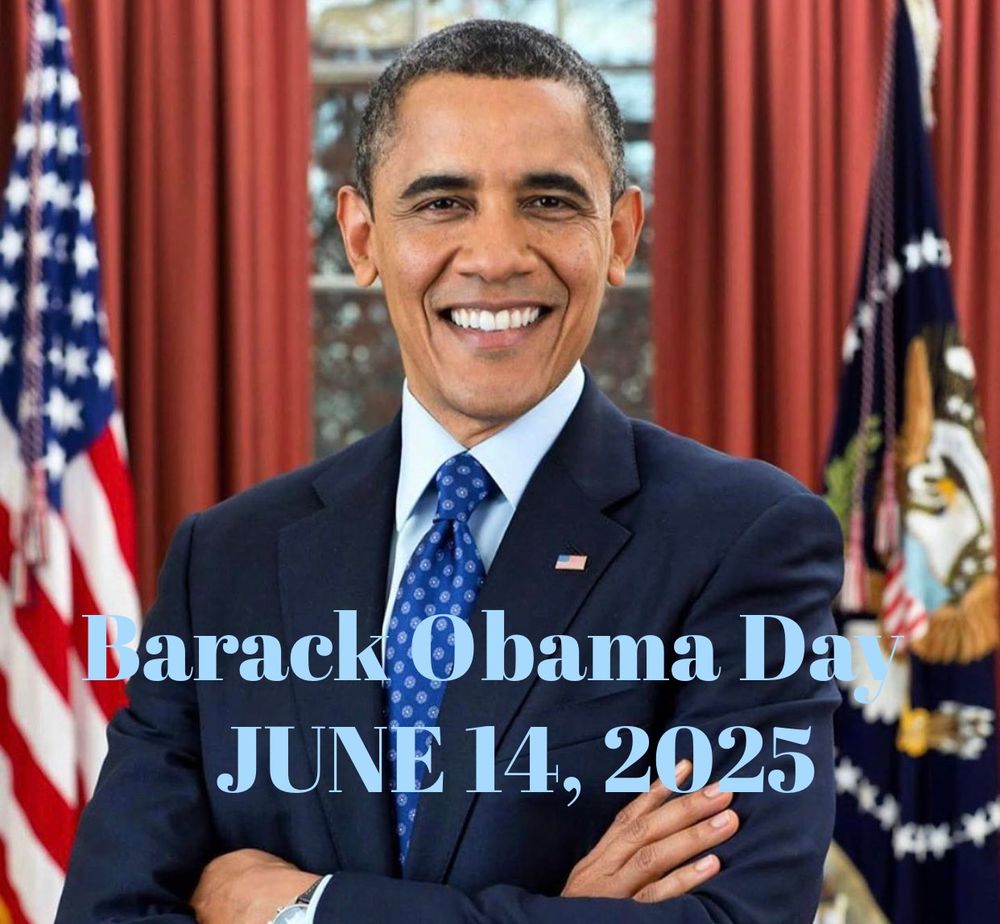 Pic with caption Barack Obama Day June 14, 2025